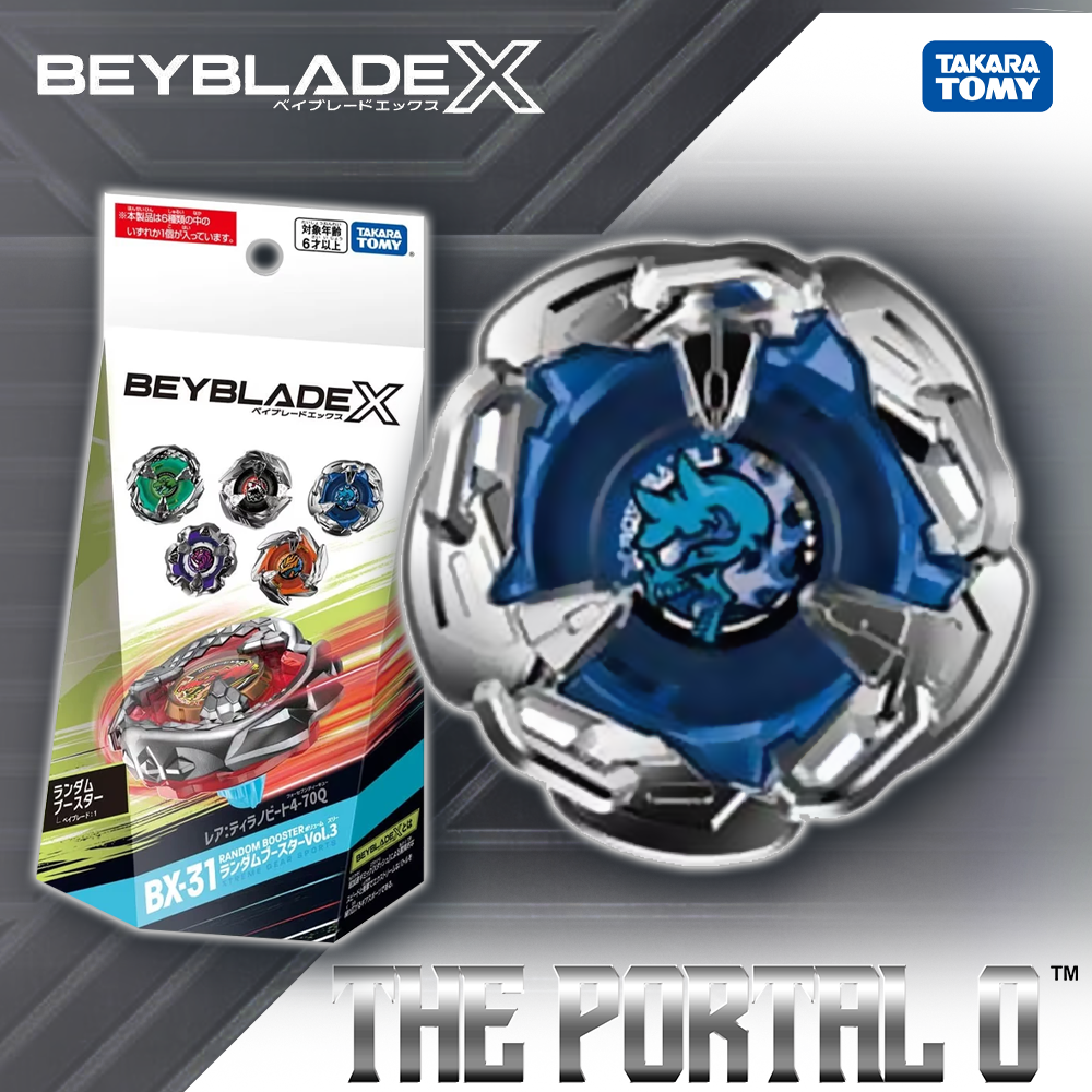 Takara Tomy Beyblade X BX-31 RB Vol.3 Ft. Tyranno Beat 4-70Q