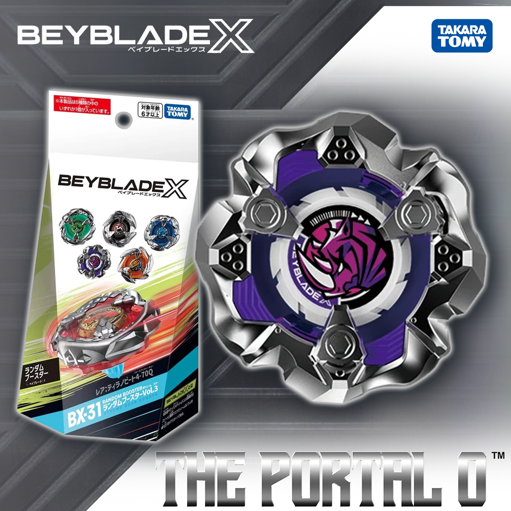 Takara Tomy Beyblade X BX-31 RB Vol.3 Ft. Tyranno Beat 4-70Q
