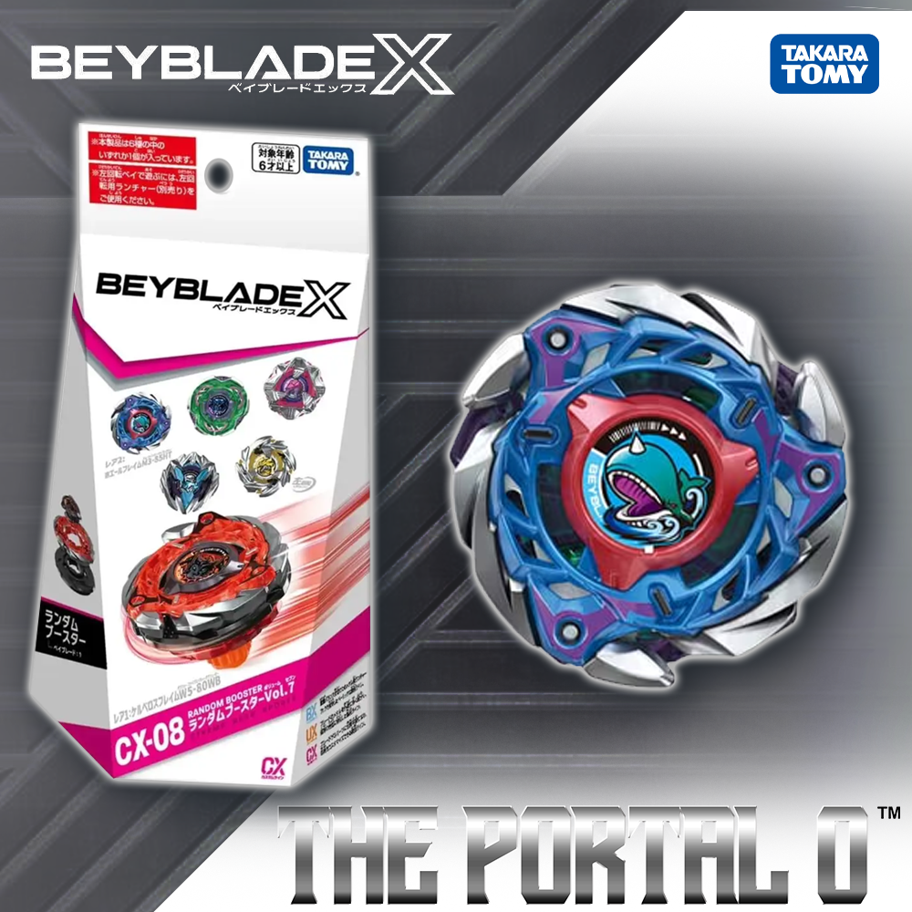 Takara Tomy Beyblade X CX-08 FullSet Vol.7 Cerberus Flame W5-80WB