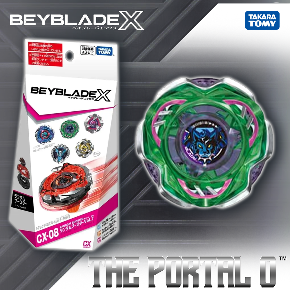 Takara Tomy Beyblade X CX-08 FullSet Vol.7 Cerberus Flame W5-80WB