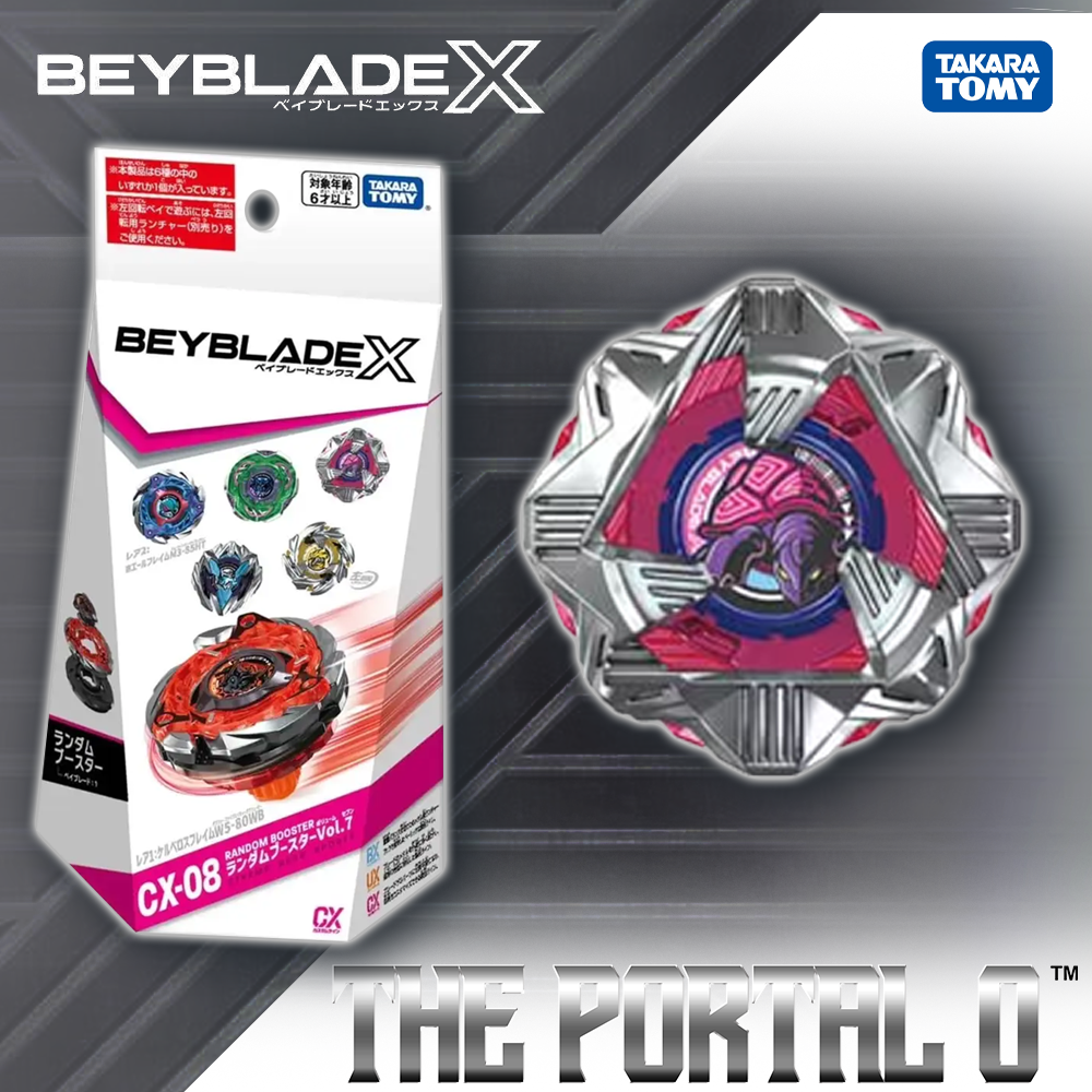 Takara Tomy Beyblade X CX-08 FullSet Vol.7 Cerberus Flame W5-80WB
