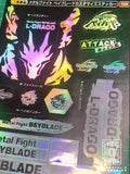 Custom L-DRAGO Metal Fusion Launcher / Grip Sticker Sheet