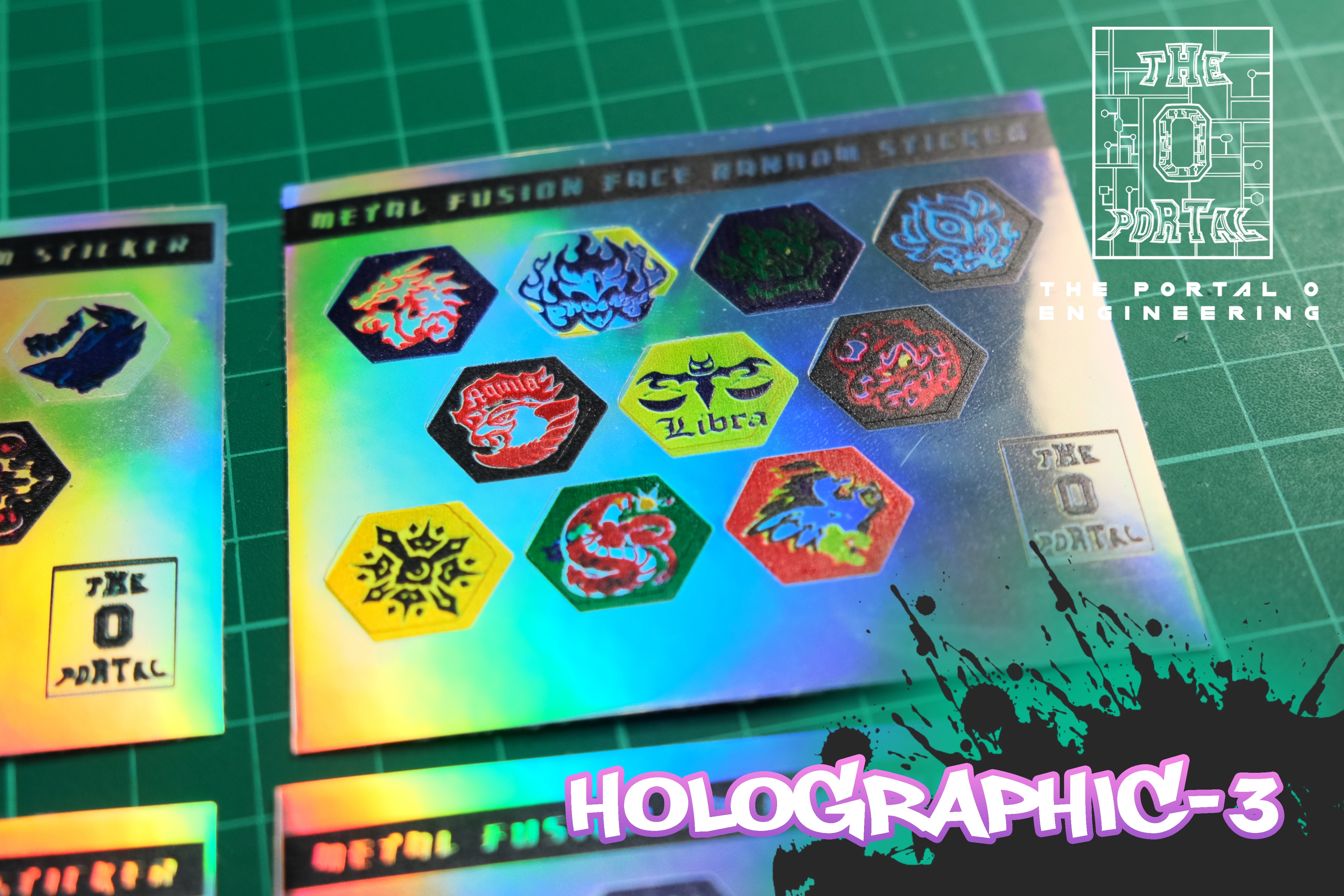 Metal Fusion Epic Facebolt Sticker CUSTOM Collection