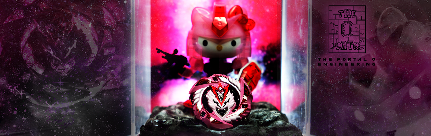 Hello Kitty x Gundam x Valkyrie Pink Galaxy Diorama Display Set