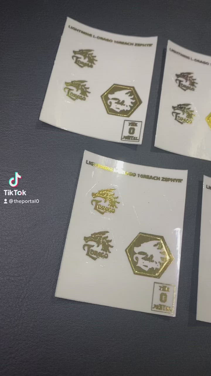 Legendary Gold Embossed FaceBolt Sticker Collection