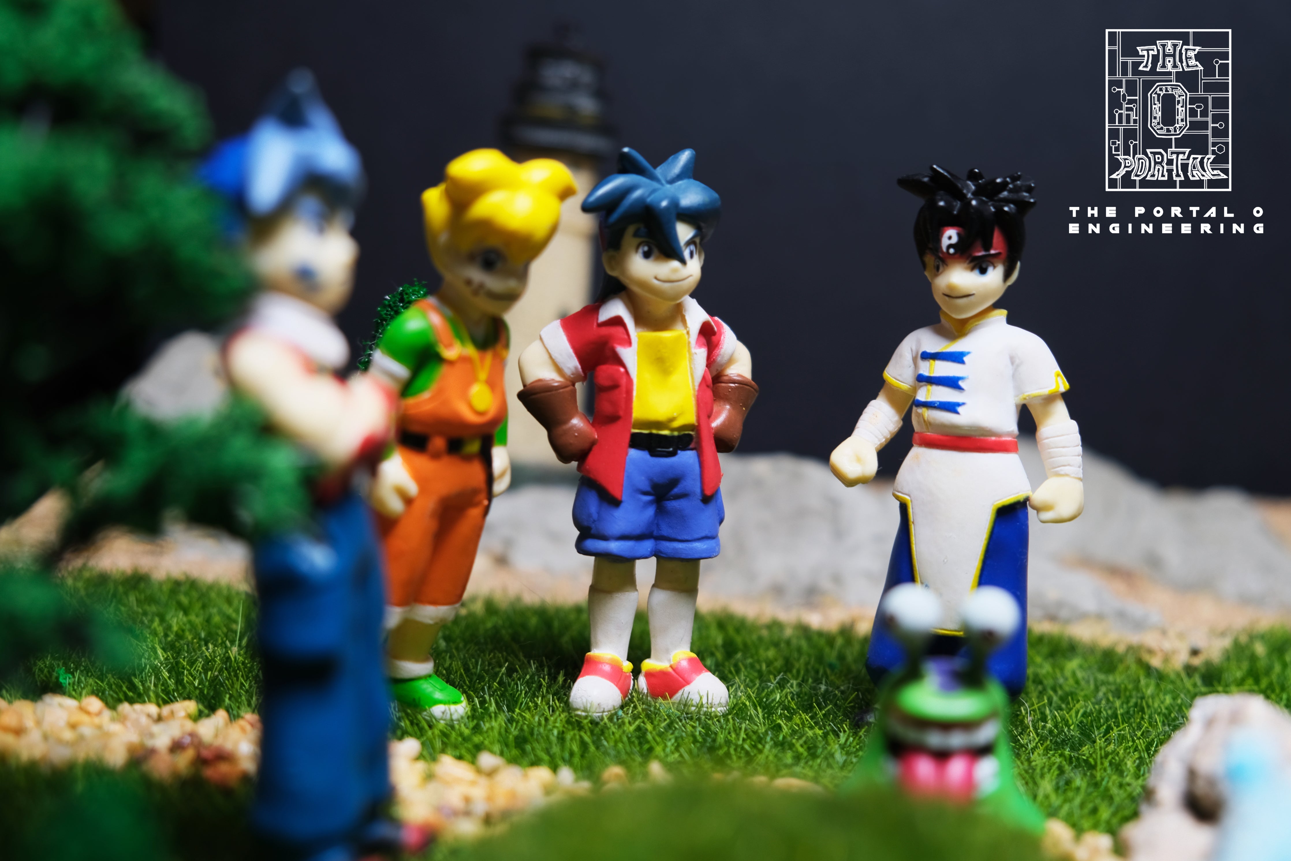Bakuten Shoot OG Main Character Figure Set of 4