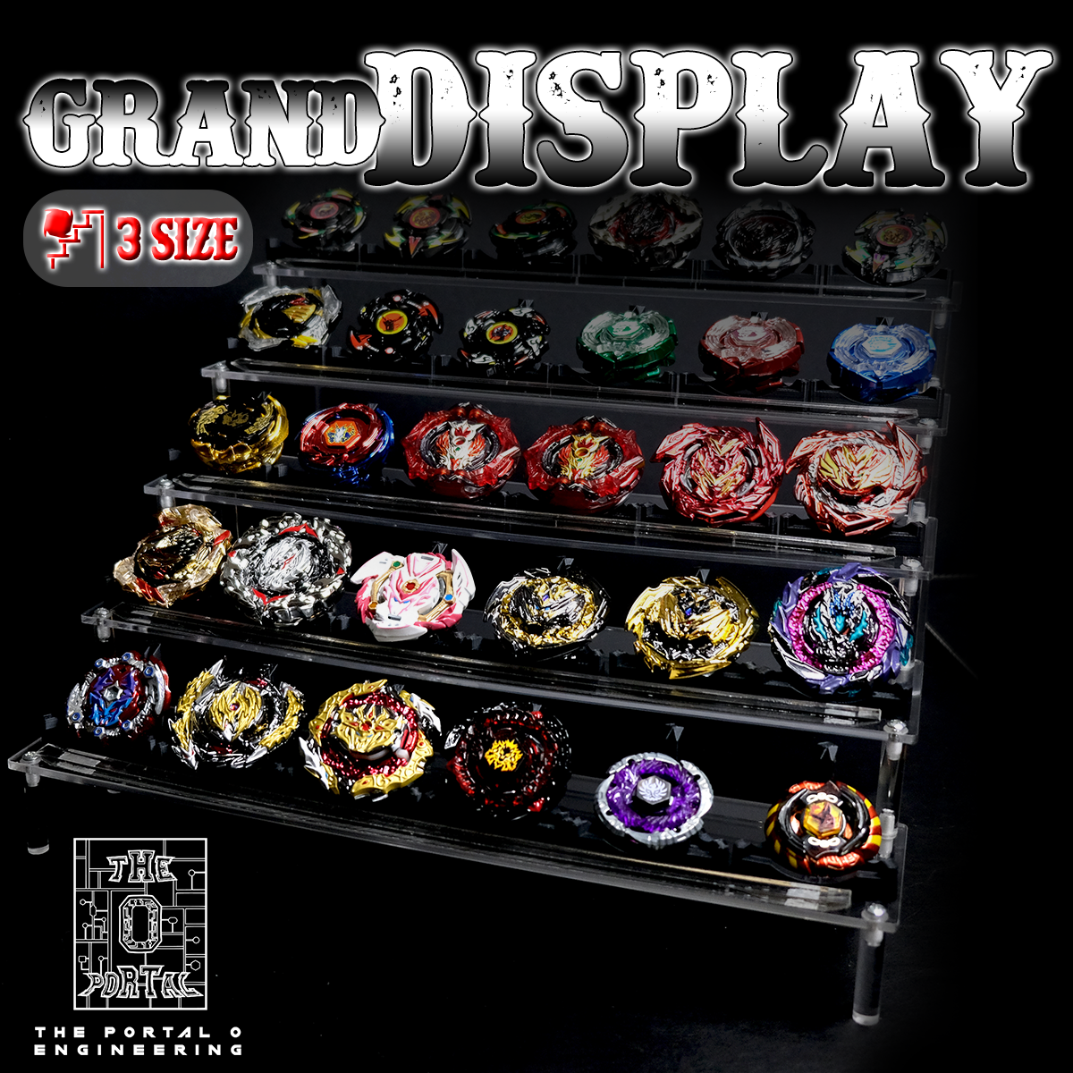 Grand Beyblade Display w/ Custom Bey Display
