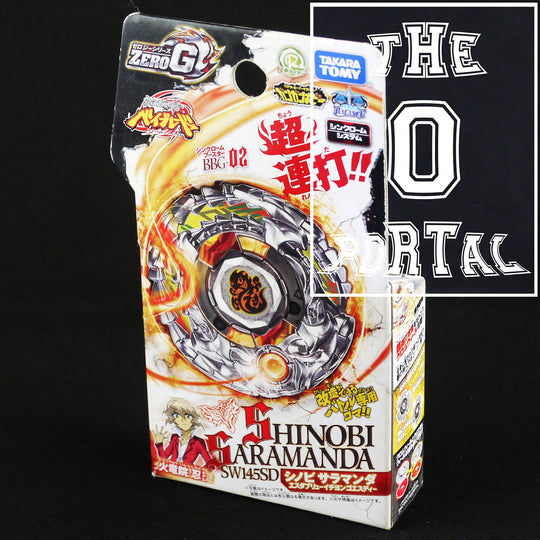 TAKARA TOMY Beyblade Zero-G BBG-02 Shinobi Saramanda SW145SD B2412