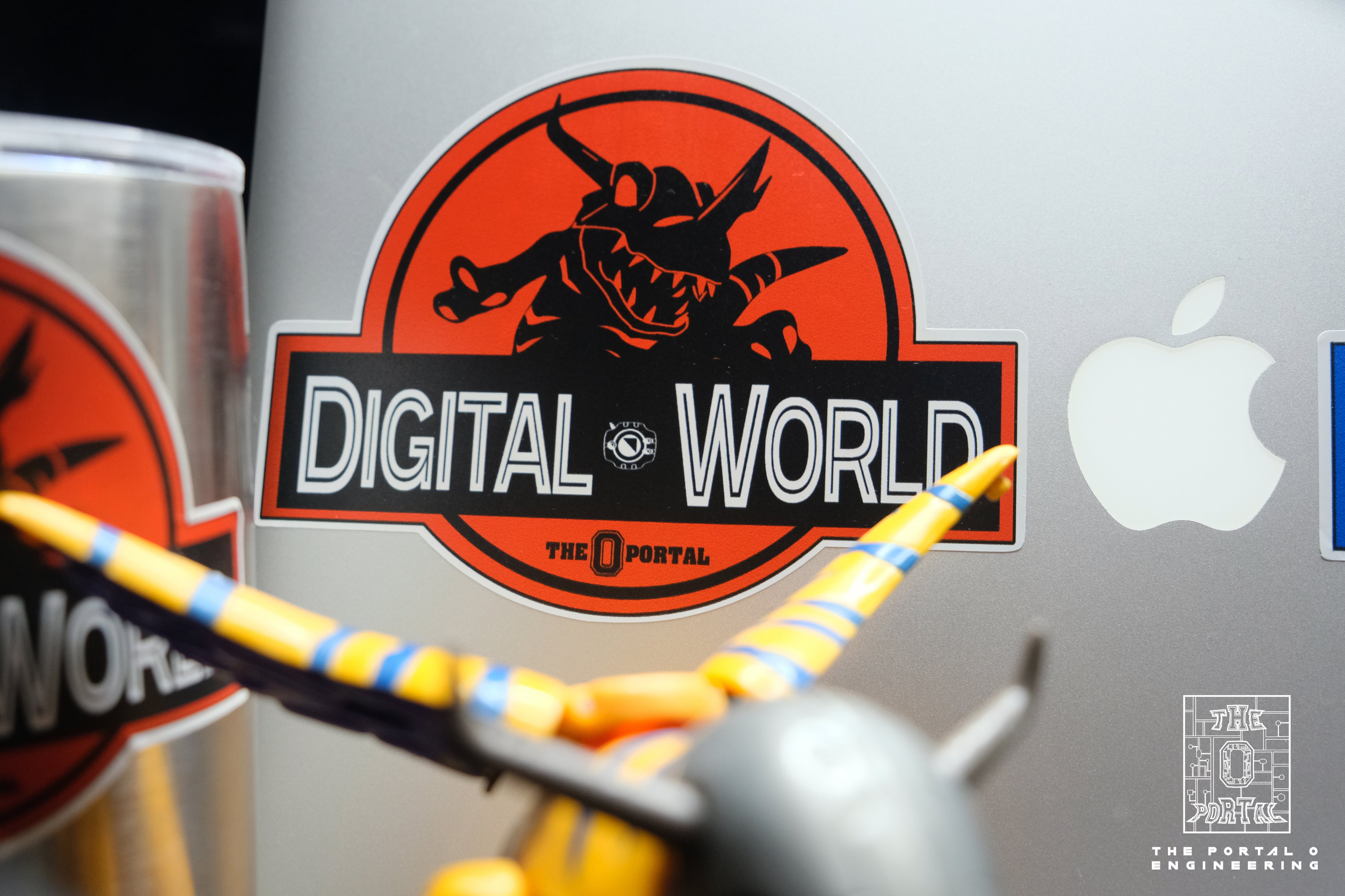 ThePortal0 DG-01 Digital World x Jurassic Park Sticker Set